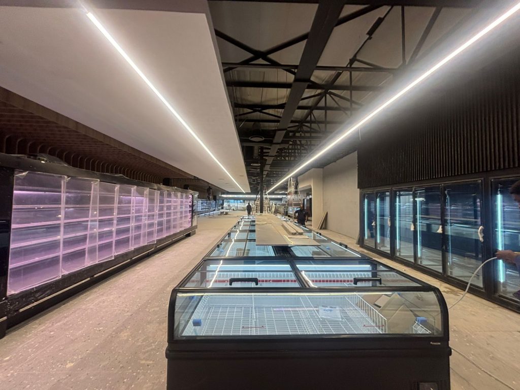 Infrared scanning performed on an electrical DB board to detect hotspots.